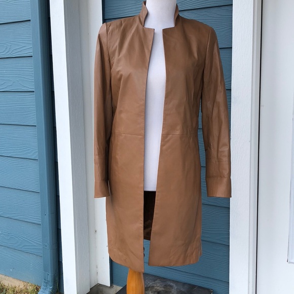 Worth Jackets & Blazers - Worth Genuine Butterscotch Leather Car Coat